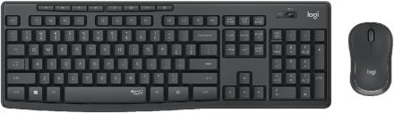 Комплект (клавиатура и мышь) Logitech Wireless MK295 Silent Combo Graphite