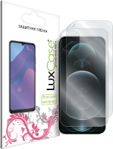 Пленка защитная LuxCase iPhone 12 pro max PET лицевая+оборотная сторона Прозрачная