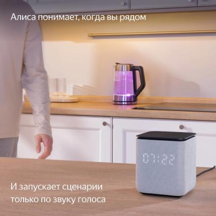Умная колонка Яндекс Станция Миди с Zigbee Черная