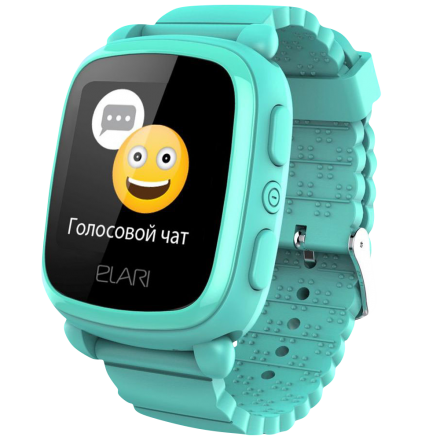 Детские часы Elari KidPhone 2 с GPS трекером Green