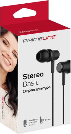 Наушники PrimeLine Stereo Basic Черные