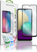 Стекло защитное LuxCase Samsung Galaxy A02 черная рамка
