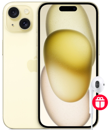 Смартфон Apple iPhone 15 128Gb SIM + SIM Желтый