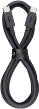 Дата-кабель VLP Nylon Cable USB-C-USB-C 60W 1.2 м Черный