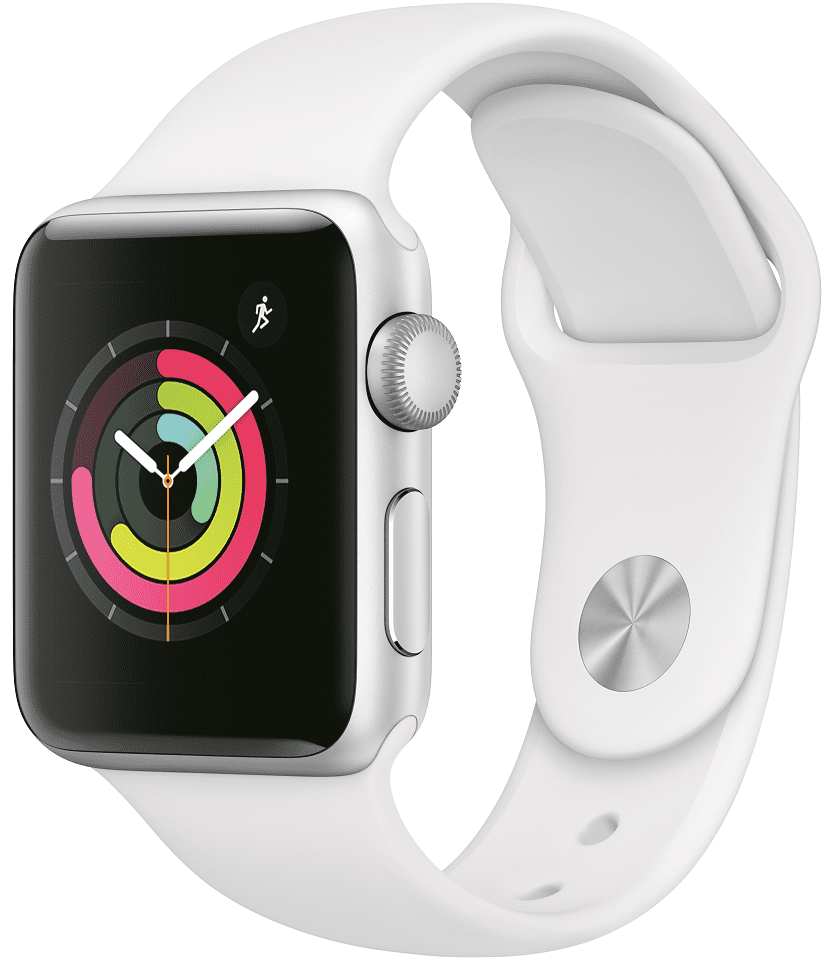 Часы Apple Watch Series 3 38 мм серебряный + ремешок белый (MTEY2RU/A) Часы Apple Watch Series 3 38 мм серебряный + ремешок белый (MTEY2RU/A)