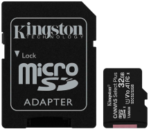 Карта памяти MicroSDHC Kingston Canvas Select Plus 32Gb Class 10 UHS-I МТС Premium с адаптером Черный