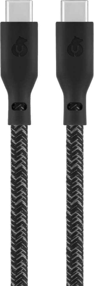 Дата-кабель uBear Trend USB-C USB-С 140Вт 2,4 м Черный