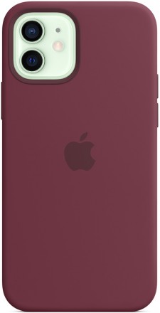 Клип-кейс Apple iPhone 12/12 Pro MagSafe силиконовый Сливовый (MHL23ZE/A)