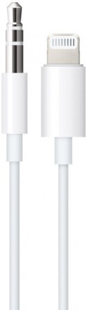 Аудио кабель Apple Lightning to 3.5mm 1,2м White (MXK22ZM/A)