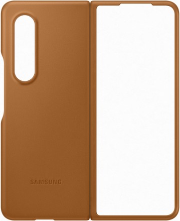 Клип-кейс Samsung Galaxy Z Fold3 Flip Cover кожаный Sandy Beige (EF-VF926LAEGRU)