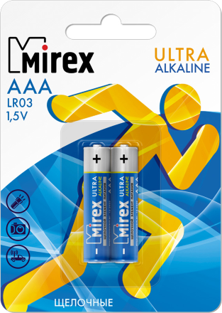 Батарея Mirex AAА блистер 2шт