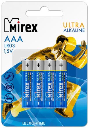 Батарея Mirex AAА блистер 4шт