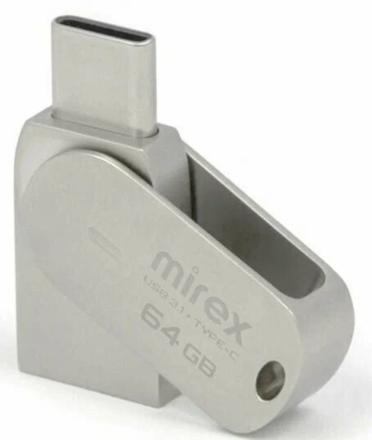 USB Flash Mirex Bolero 64GB Type-C-USB A Серый