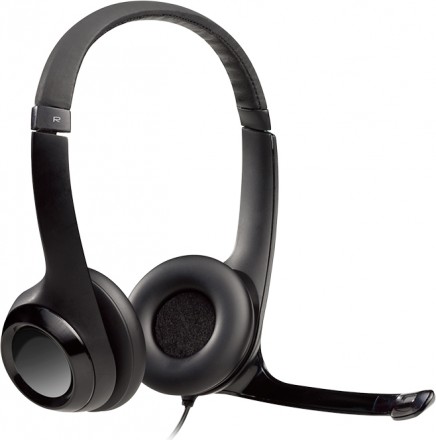 Наушники с микрофоном Logitech H390 Black
