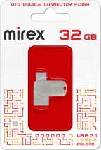 USB Flash Mirex Bolero 32GB Type-C-USB A Серый