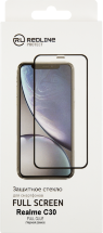 Стекло защитное RedLine для Realme C30 Черная рамка