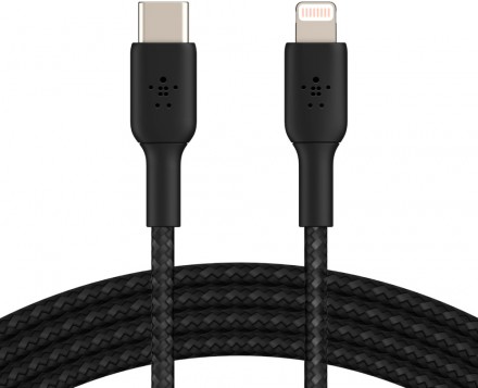 Дата-кабель Belkin CAA004bt1MBK Type-C-Lightning 1м Black